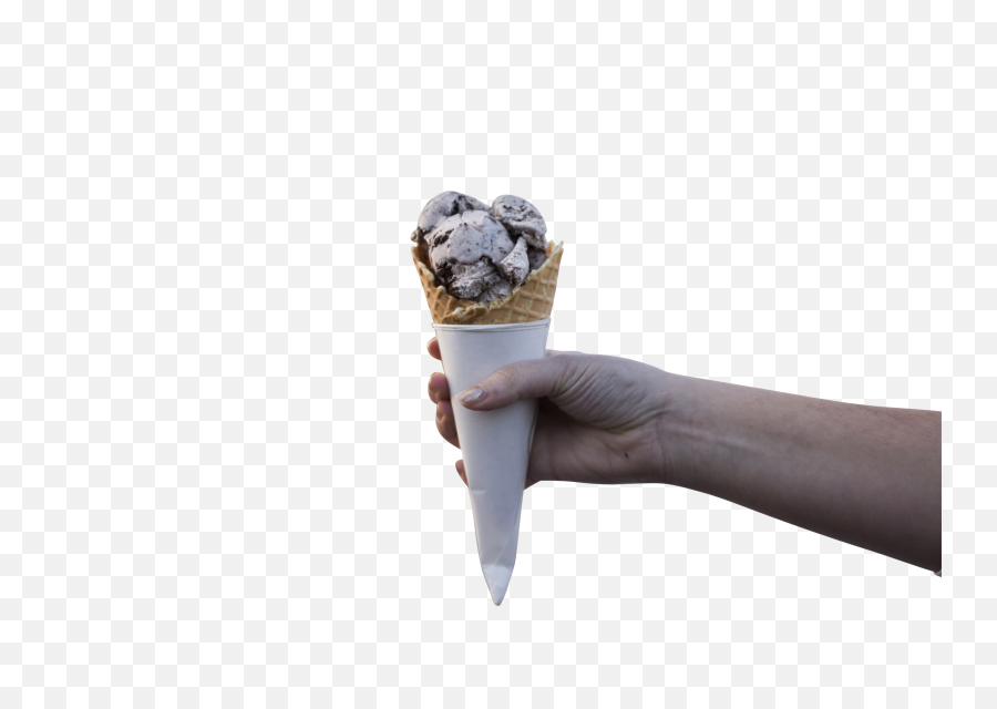 Ice Cream Cone In A Hand Png Image - Cone Ice Cream With Hands,Ice Cream Transparent