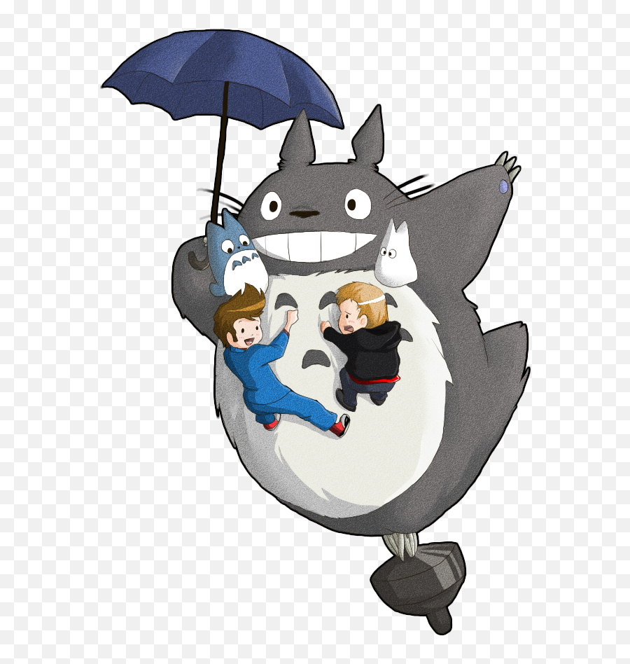 Umbrella Png Clip Art Transparent - Transparent Totoro Umbrella,Totoro Png