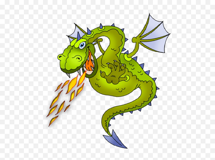 Fdc37 Fire Dragon Clipart Today1580838615 - Cartoon Dragon Breathing Fire Png,Green Fire Png