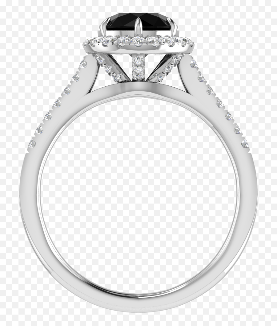 18ct White Gold Black Diamond Ring With 150ct Of Diamonds - Engagement Ring Png,Diamond Ring Png