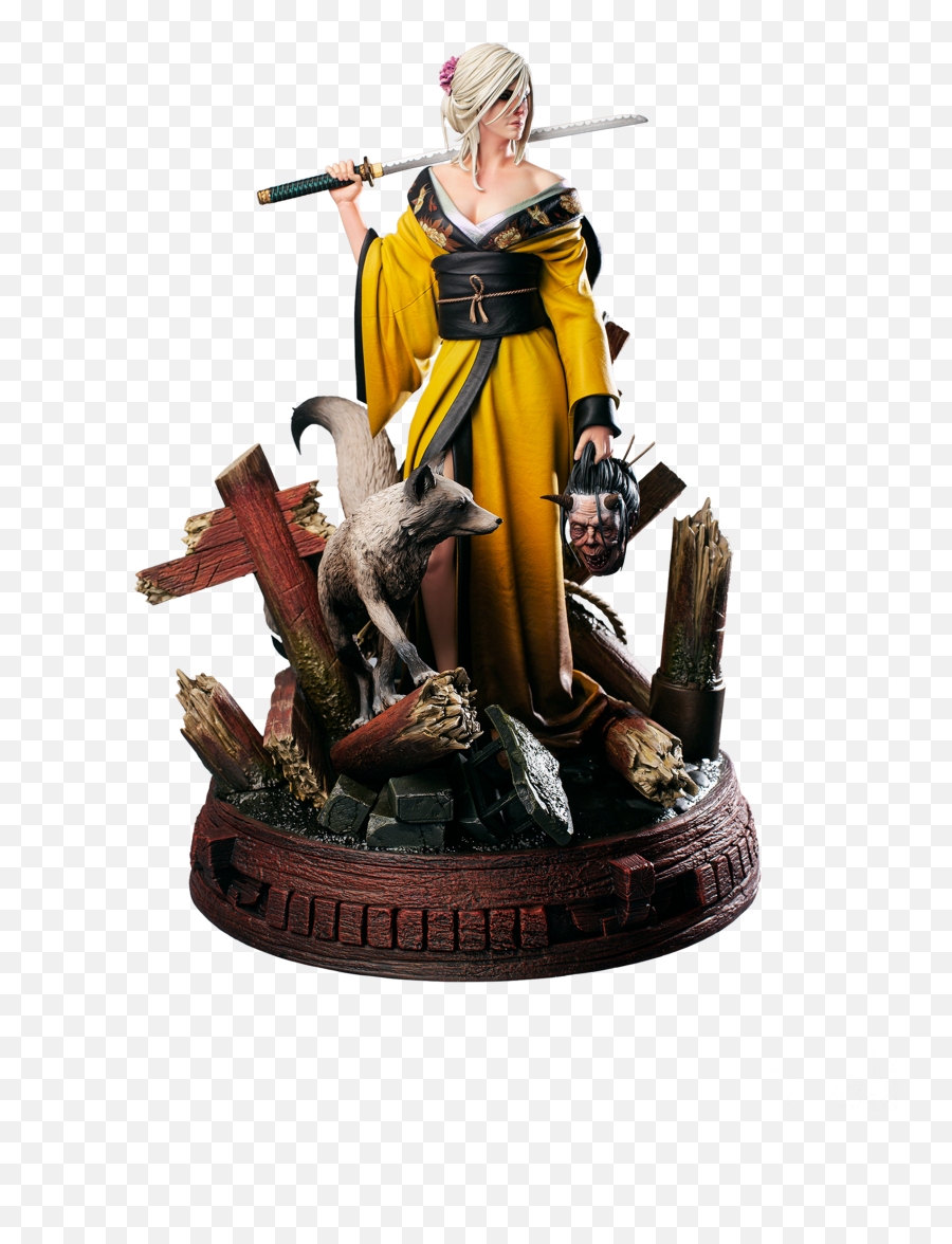 Ciri And The Kitsune Figure Png Witcher