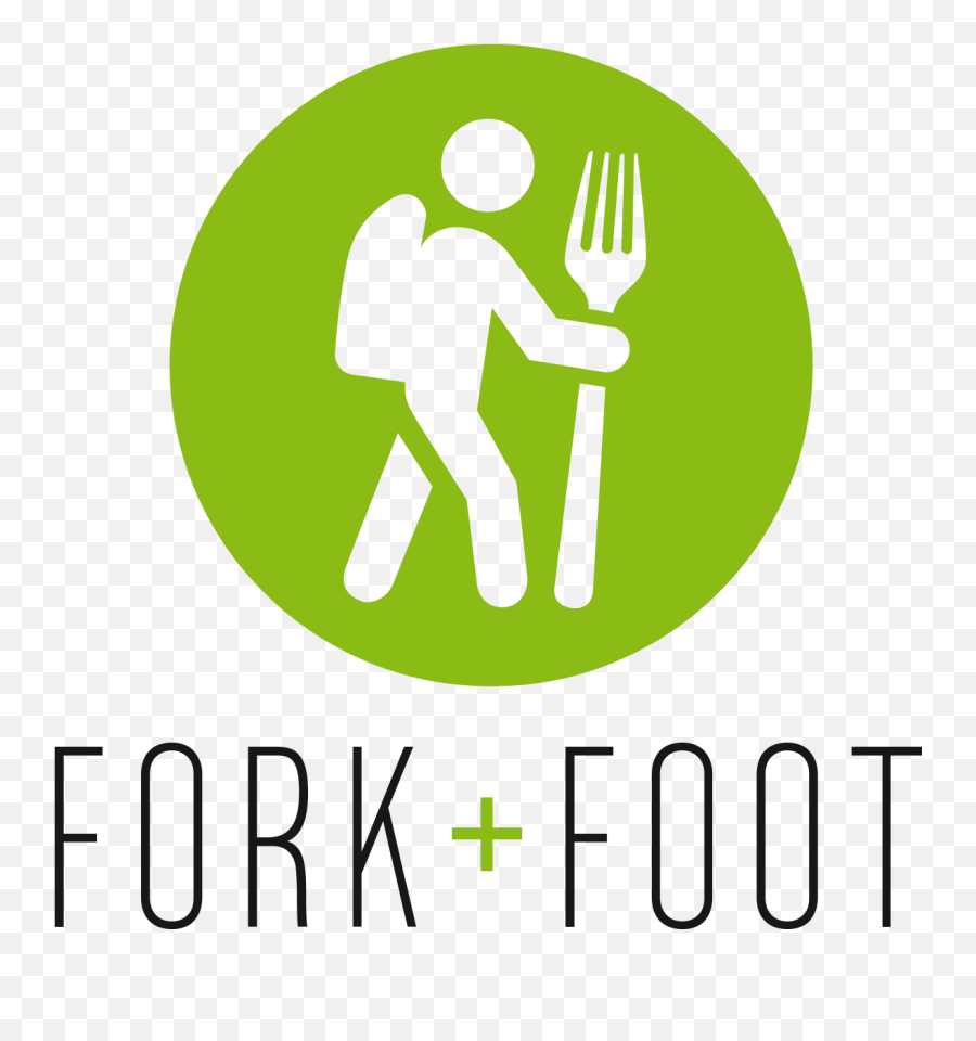 About Us - Fork And Foot Logos On Reduced The Waste Png,Fork Transparent