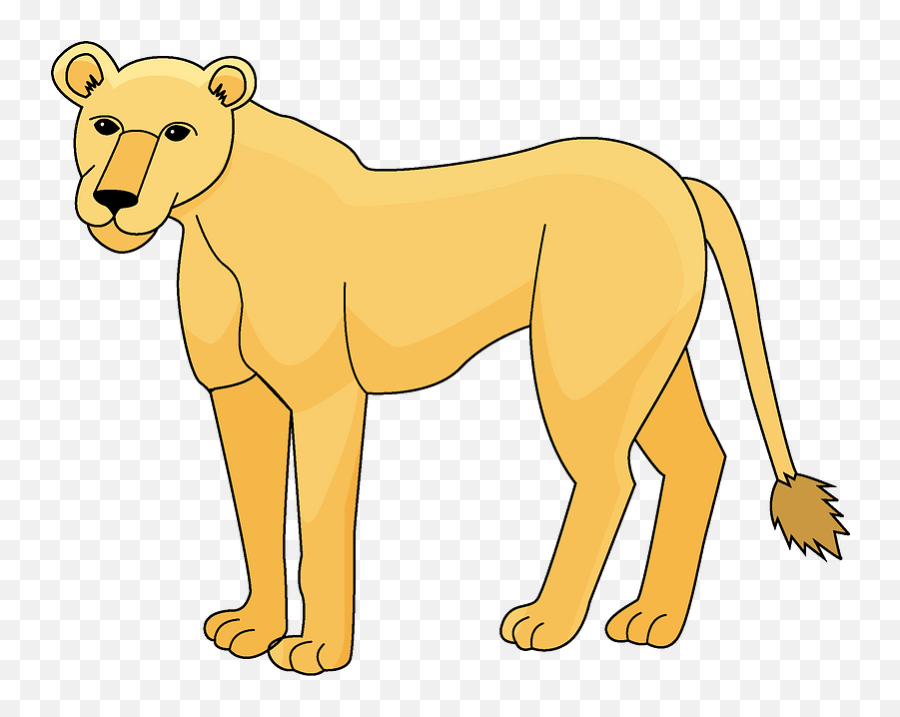 Lioness Clipart - Lioness Clipart Png,Lioness Png