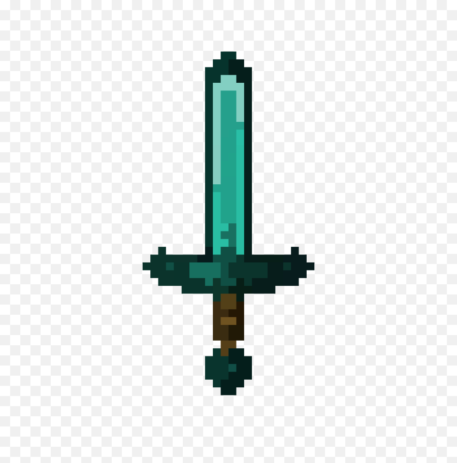 Minecraft Diamond Sword - Minecraft Diamond Sword Png,Minecraft Diamonds Png