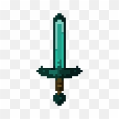 Minecraft Diamond Sword - png