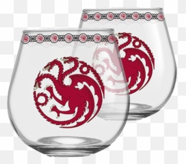 Game Of Thrones - Targaryen Globe Glasses 2Pack Logo Png