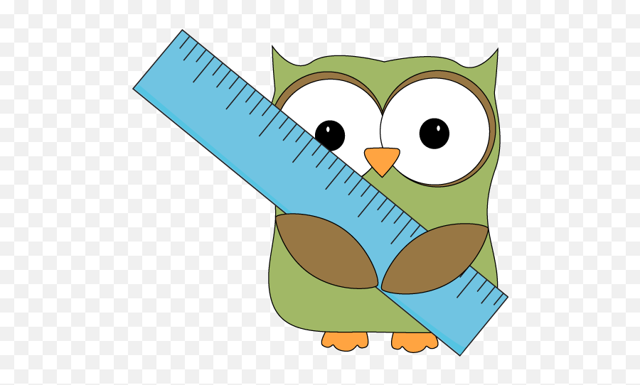 Download Hd Owl Math Clipart 2 By Haley - Owl With Ruler Clipart Png,Math Clipart Png
