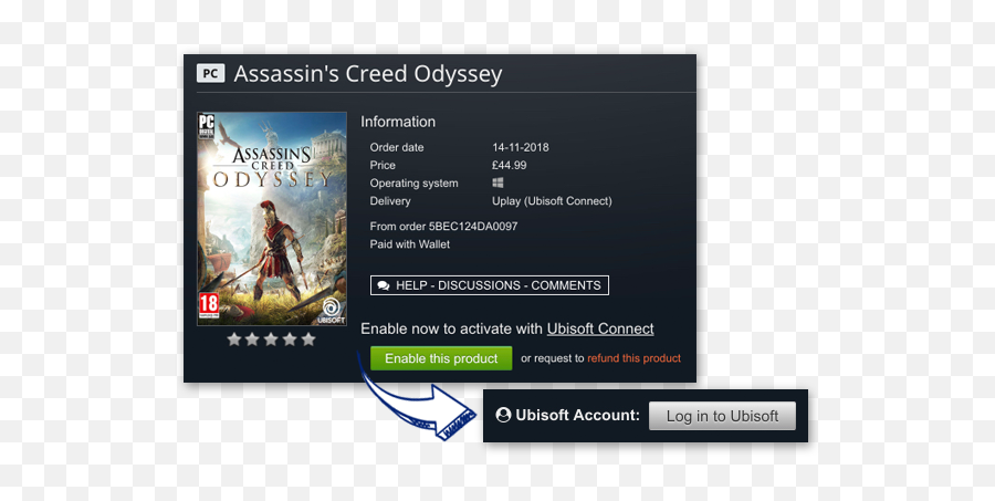 Activations Activation - Creed Odyssey Activation Code Png,Ubisoft Png