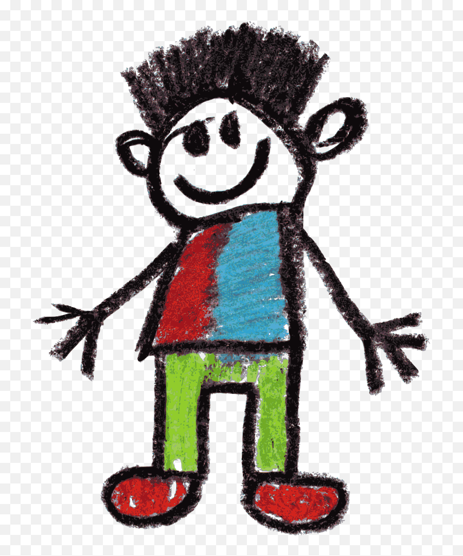 Crayon Doodle Happy Kids Drawing Png Transparent Onlygfxcom - Kid Crayon Drawing Png,Kids Png