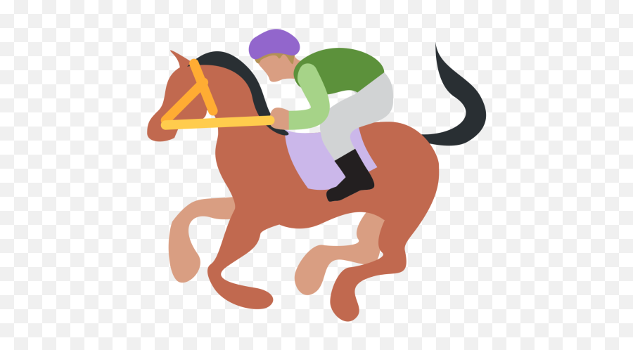 Horse Emoji Icon Of Flat Style - Transparent Racehorse Emoji Png,Horse Emoji Png