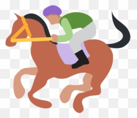 Horse Emoji Icon Of Flat Style - Transparent Racehorse Emoji Png,Horse Emoji Png