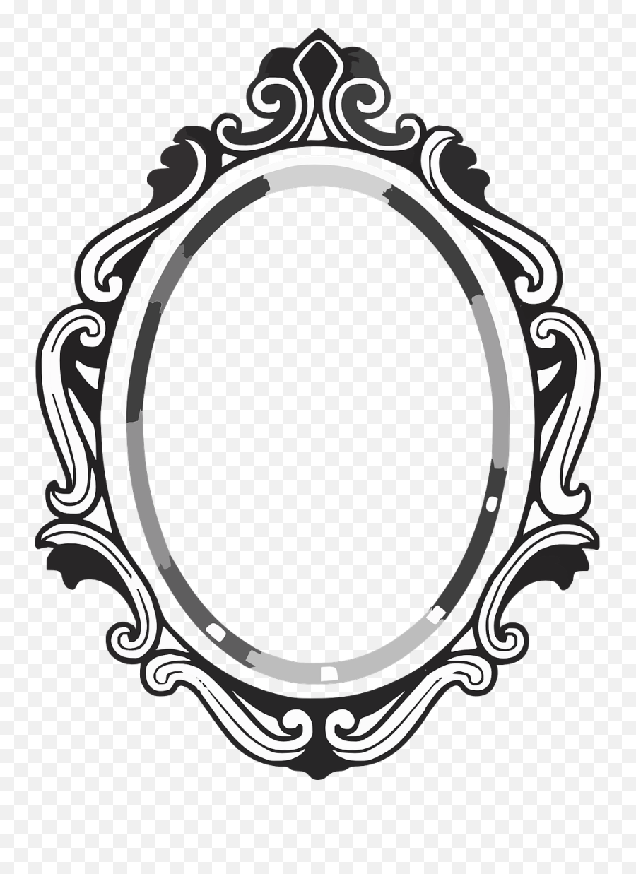 Vector Free Library Line Mirror Frame - Mirror Drawing Png,Mirror Frame Png