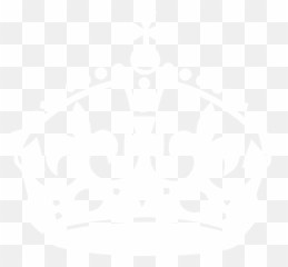 Keep Calm Png - Crown White