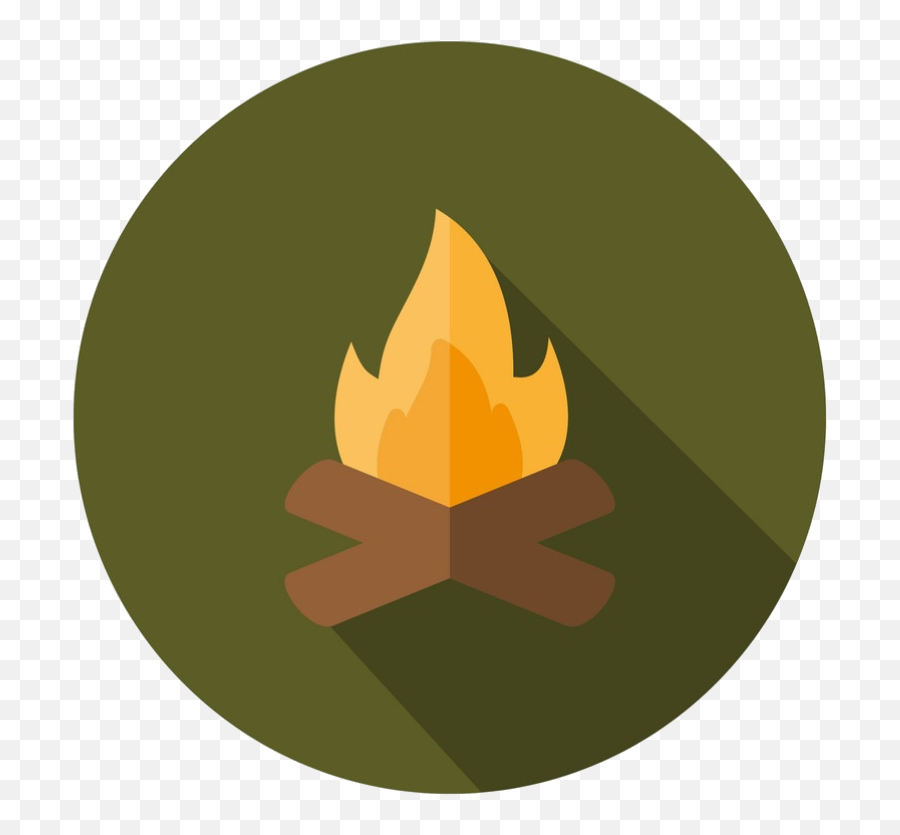 Campfire With Transparency - Circle Png,Campfire Transparent