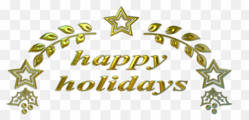 Download Happy Holidays Text 3 - png