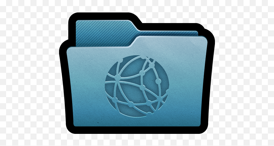 Blue Mac Folder Server Icon Png Clipart Image Iconbugcom - Mac Download Folder Icon,Server Icon Png