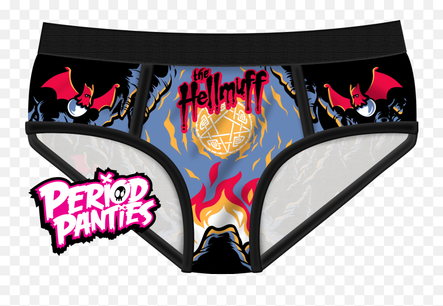 Download Hellmuff Briefs - Cunt Dracula Period Panties Harebrained Period Panties Png,Panties Png