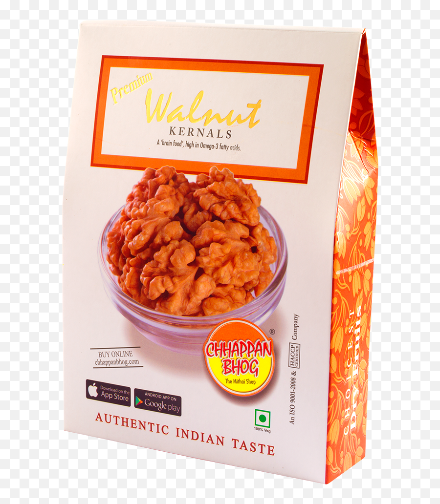Download Hd Walnut 250g - Walnut Transparent Png Image Chappan Bhog,Walnut Png