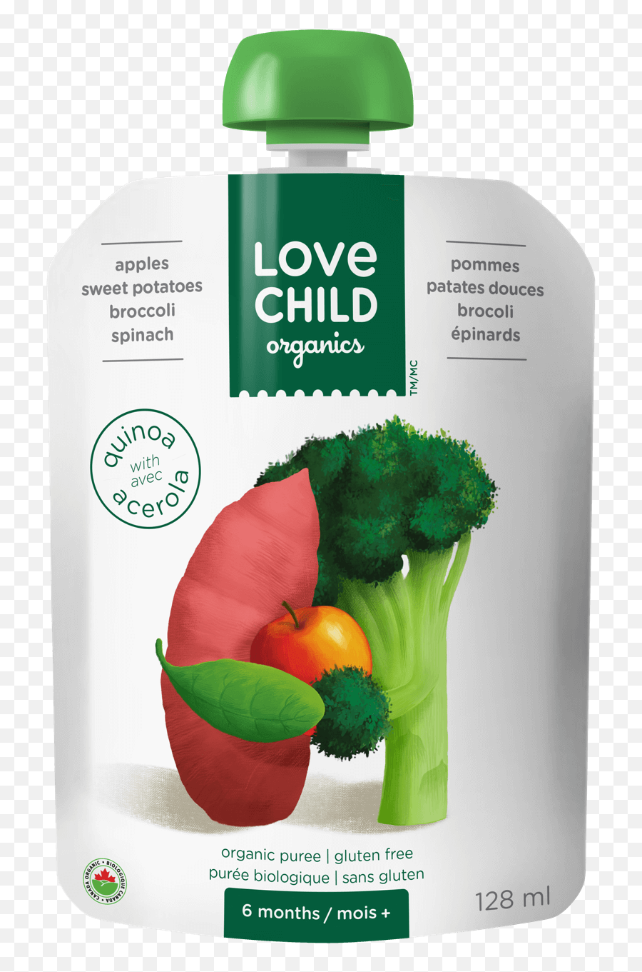 Apples Spinach Kiwi Broccoli U2022 Love Child Organics - Love Child Organics Pouches Png,Brocoli Png