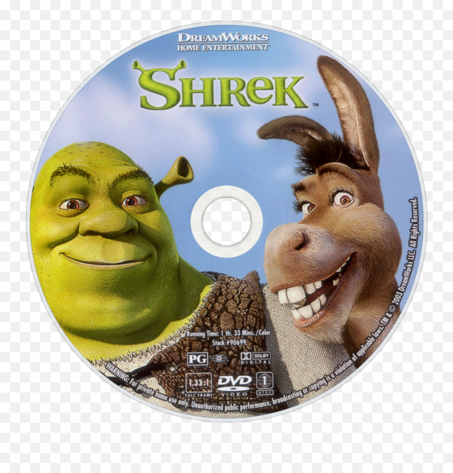 Shrek Movie Fanart Fanarttv - Shrek 2001 Dvd Disc Png,Shrek Png