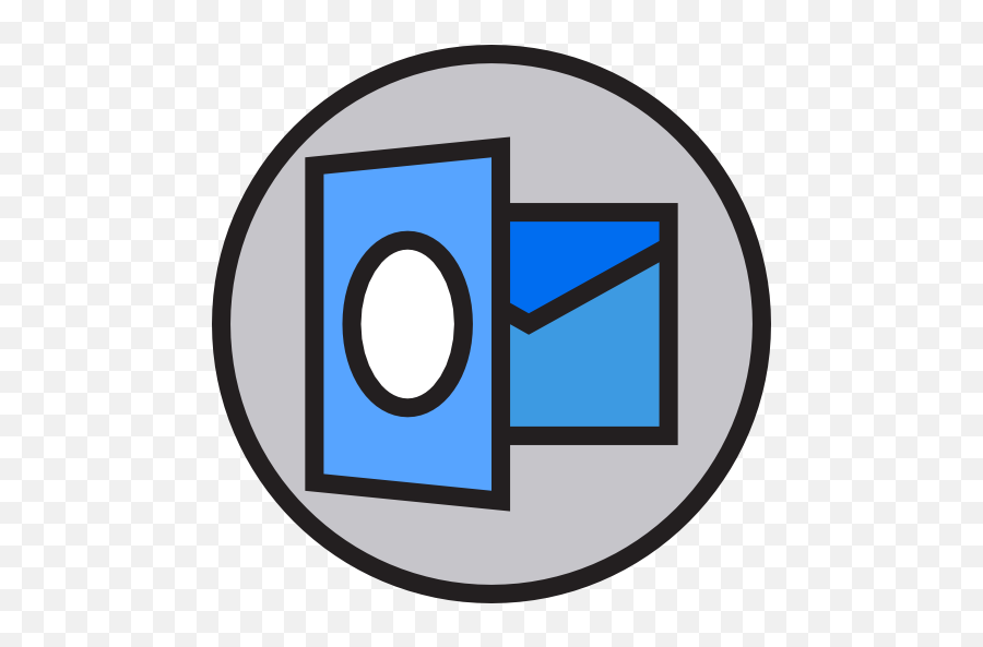 Outlook - Free Business Icons Logo De Hotmail Para Dibujar Png,Outlook Icon Png