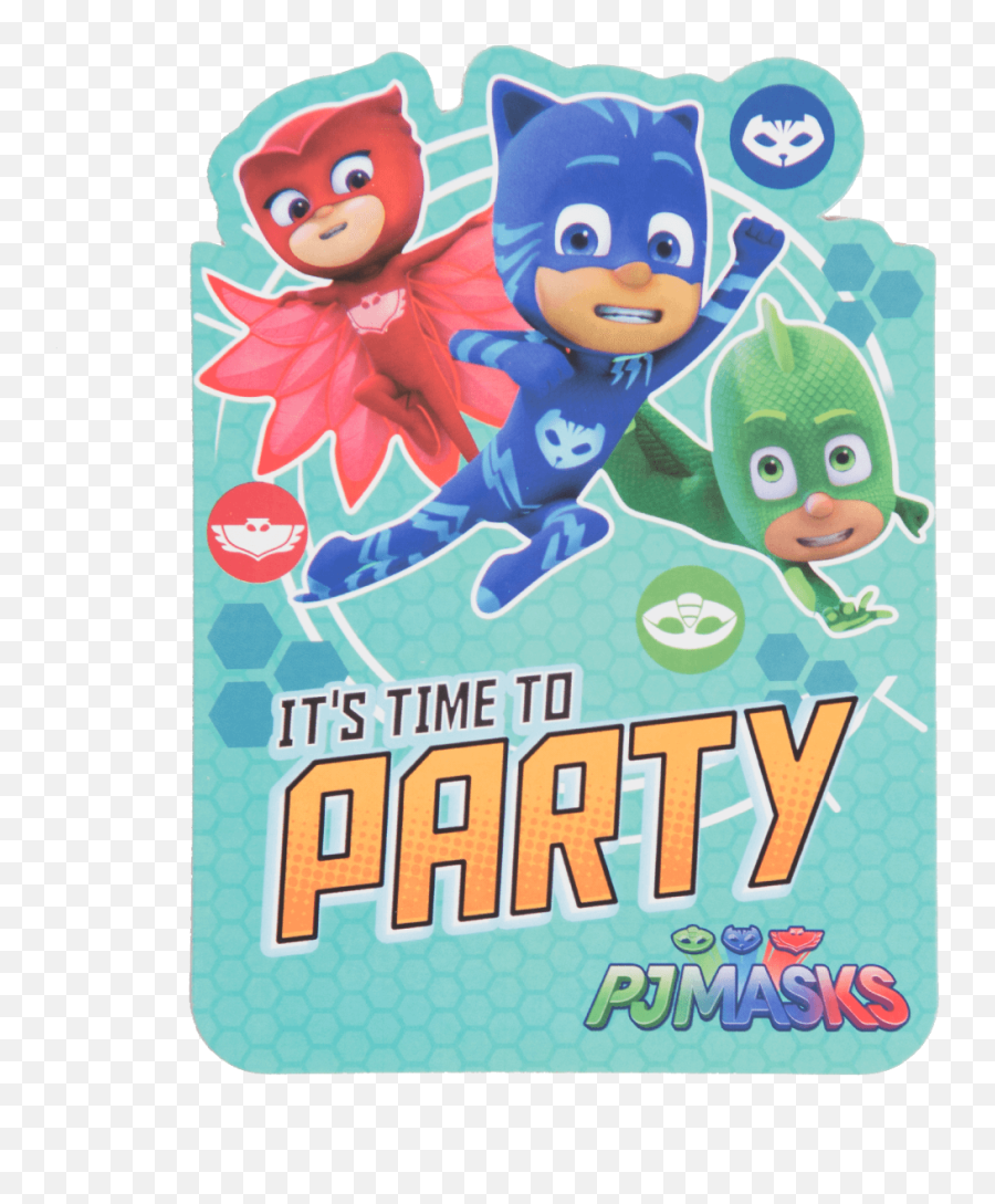 Download Pj Mask Party Invitations - Pj Masks Invite Cards Party Pj Masks Birthday Invitations Png,Pj Masks Png