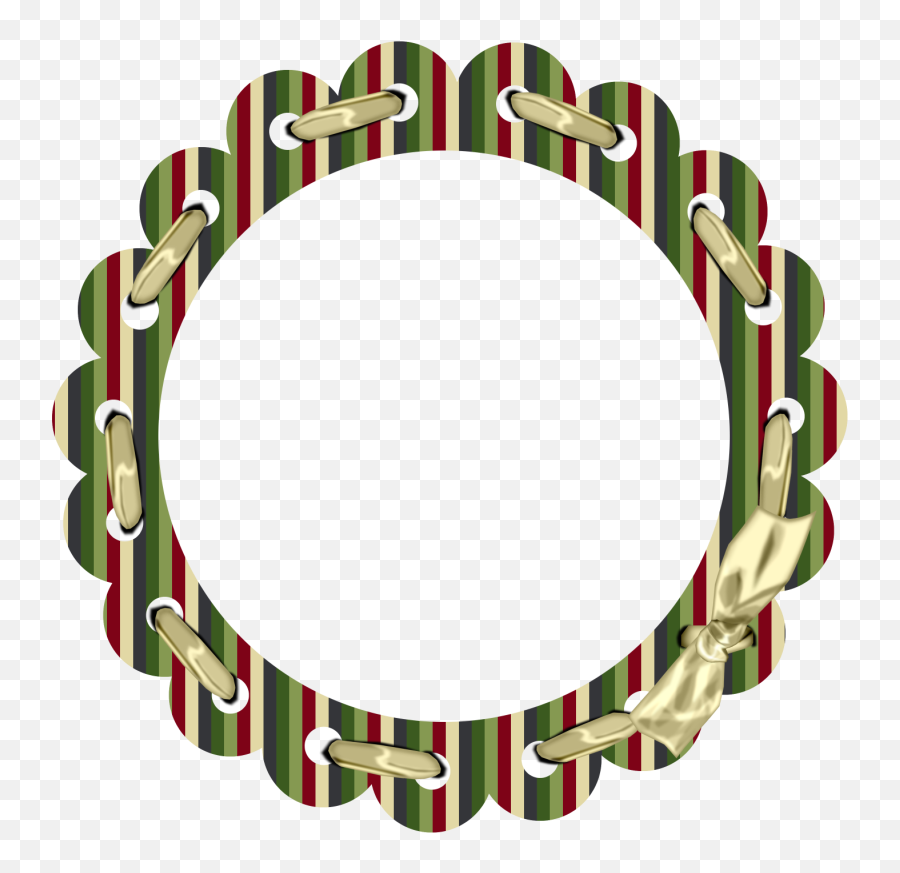 Laced Ribbon Christmas Frames - Plate Png,Lace Circle Png