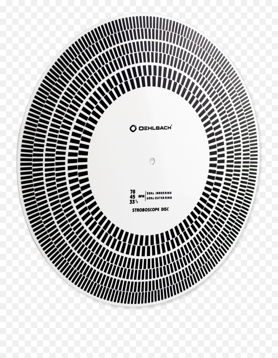 Oehlbach Speed Check Stroboscope Disc - White Vintage Ja Michell Record Clamp Png,Checker Png