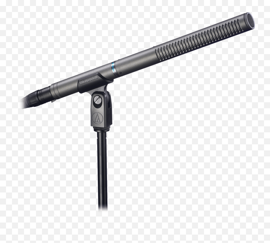 At897 - Audio Technica Shotgun Mic Png,Microphone On Stand Png