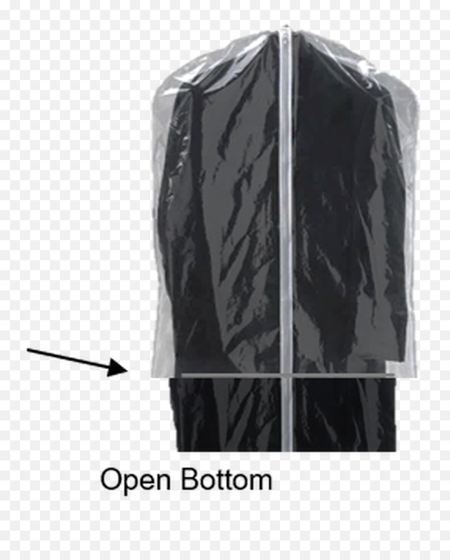 Open Bottom Vinyl Coat Garment Bags - Solid Png,Zipper Transparent