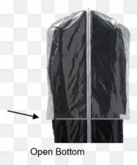 Open Bottom Vinyl Coat Garment Bags - Solid Png,Zipper Transparent