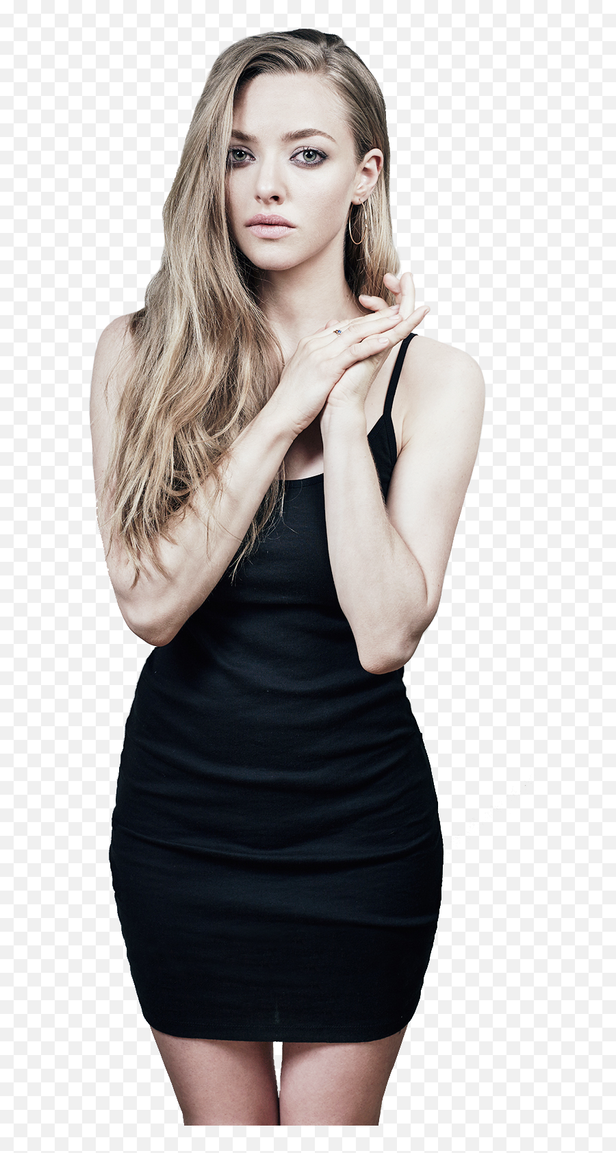 Amanda Seyfried Transparent Background - Ash Amanda Seyfried Hair Color Png,Black Dress Png