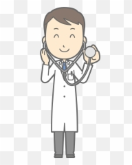 Joel Medical Doctor Man Using Stethoscope Clipart Free - With Clipart png