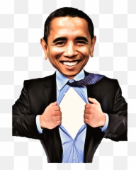 Download Free Photo Of Obamamanpersonfamouspresidents - Barack Cartoon Png