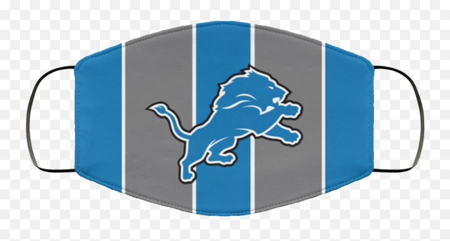 Detroit Lions Face Mask Allblueteescom - Delta Sigma Theta Face Mask Png,Detroit Lions Png