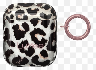 Airpods Leopard Glitter Case - png