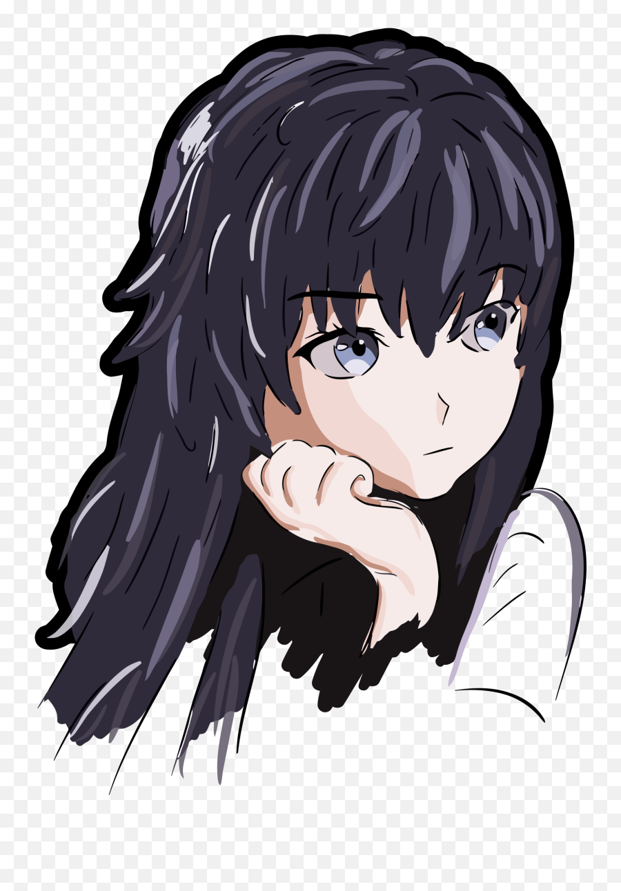 Library Of Anime Girl Vector Black And Whites Png Files Anime Girl Icon Png Anime Hair Transparent Free Transparent Png Images Pngaaa Com