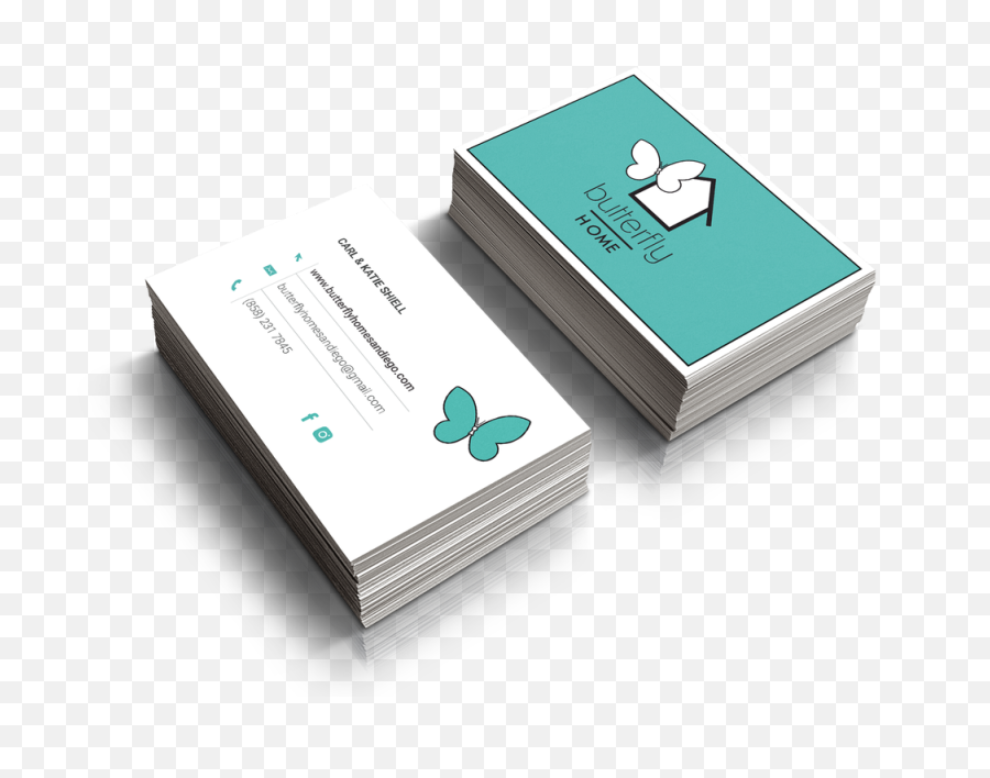 Butterfly Home Branding - Chloe Hay Cards Visit Png,Facebook Logo For Business Cards