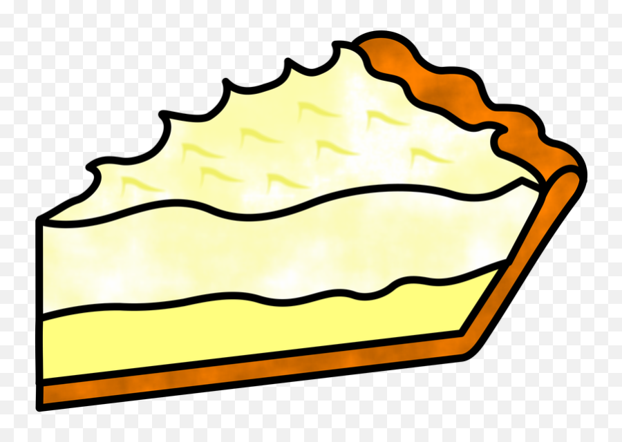 Pies Clipart Slice Pie - Lemon Meringue Pie Cartoon Png,Pie Clipart Png