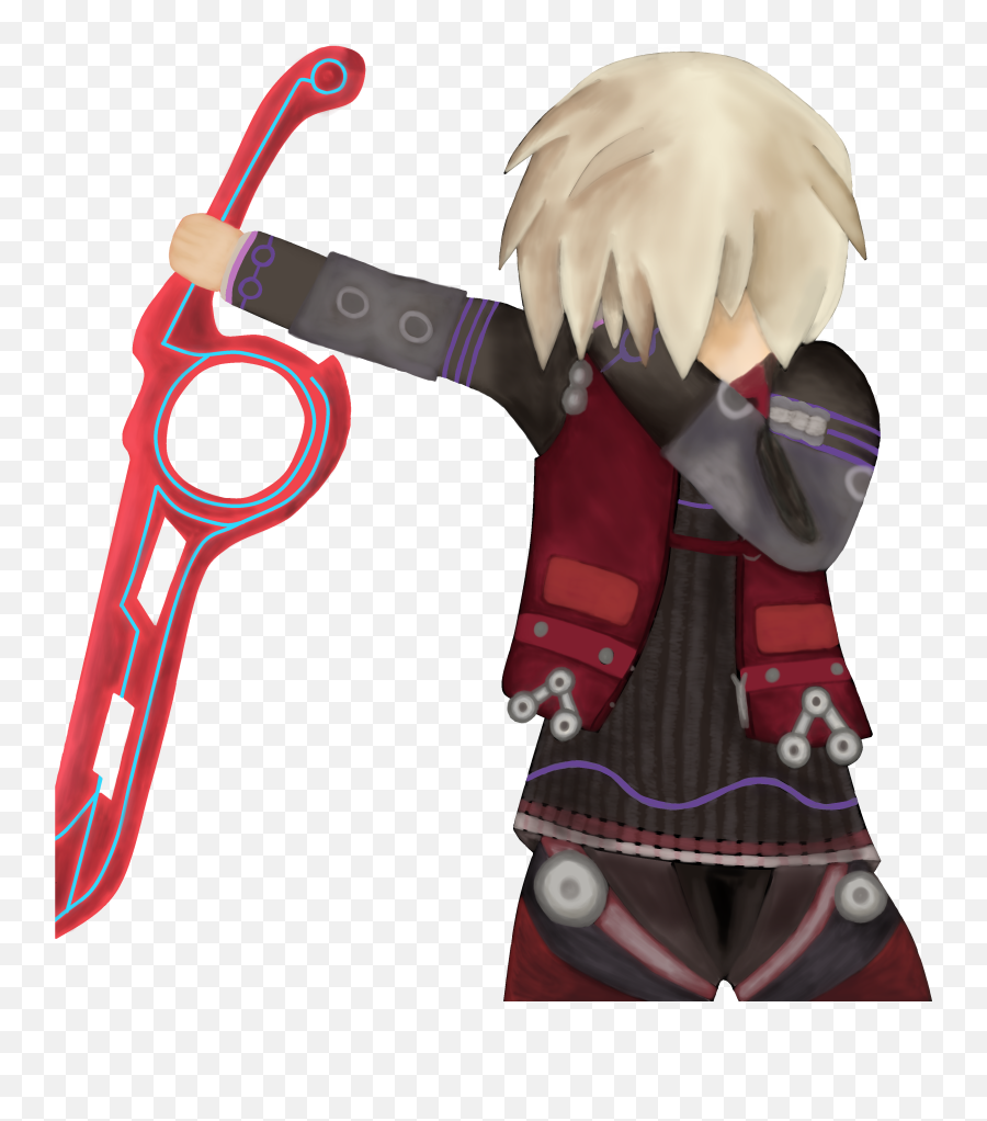 Shulk Dabbing Amiibo Keychain - Fictional Character Png,Shulk Png