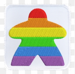 Patch Rainbow Meeple - Portable Network Graphics Png,Meeple Png