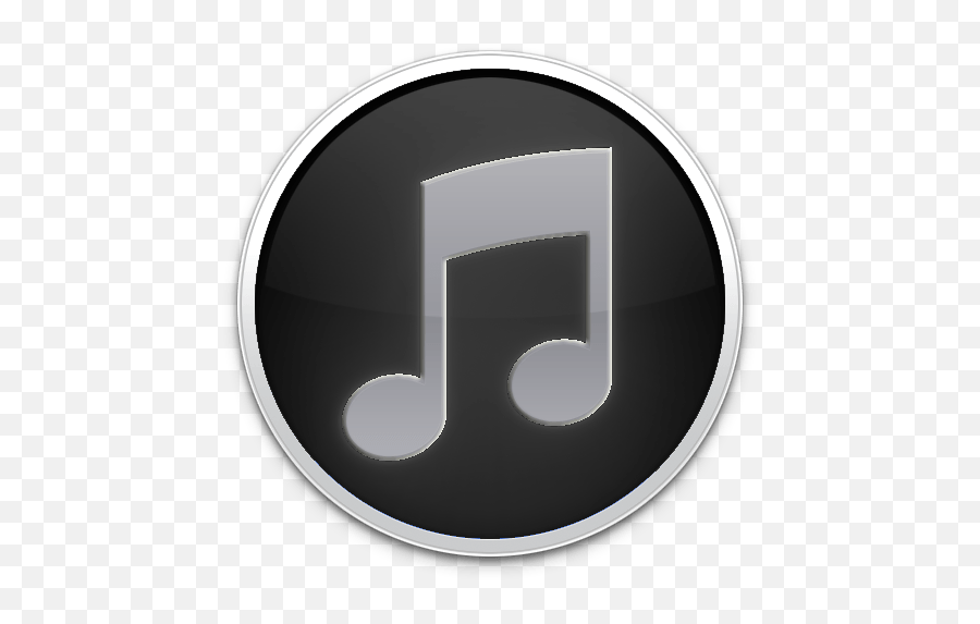 Black Itunes Logo - Itunes Store Grey Icon Png,Itunes Logo Transparent