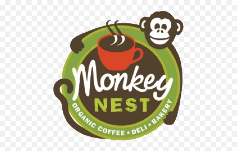 Monkey Nest Coffee Cropped - Monkeynest15inlogooutlinedno Monkey Png,Monkey Transparent Background