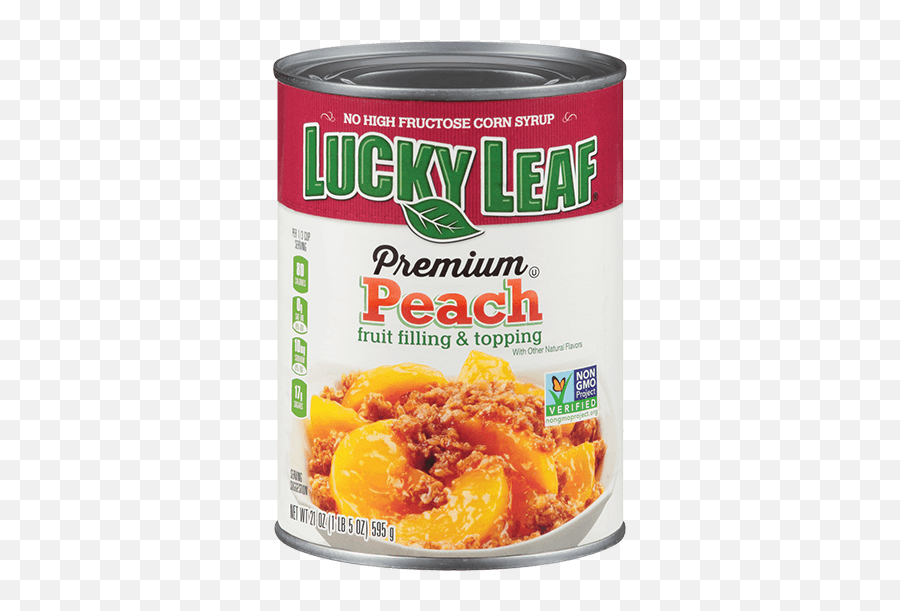 Premium Peach Fruit Filling U0026 Topping - Lucky Leaf Canned Peach Pie Filling Png,Peach Transparent