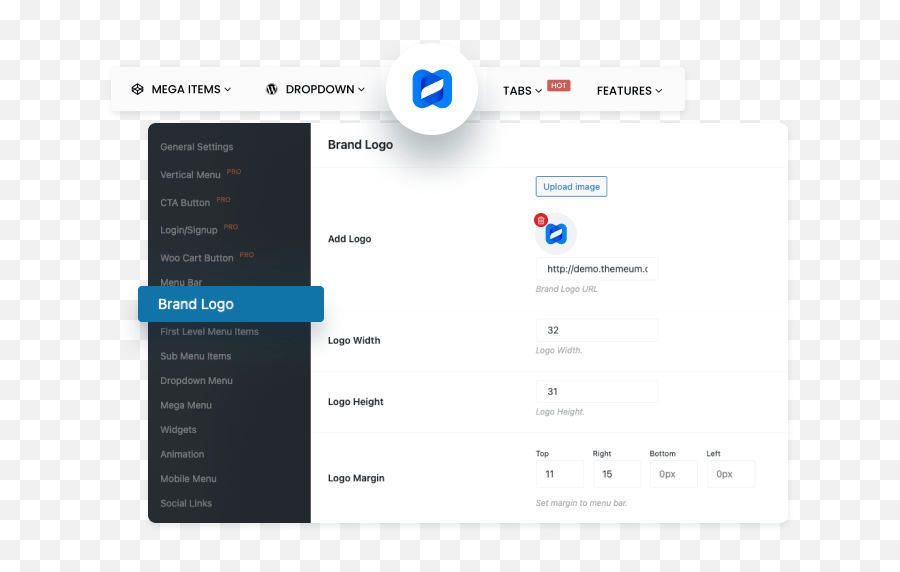 Wp Mega Menu - Stylish U0026 Responsive Mega Menu Builder For Vertical Png,Website Menu Icon