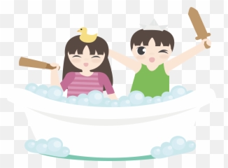 Transparent Bubble Bath - Cartoon Png,Transparent Bathtub