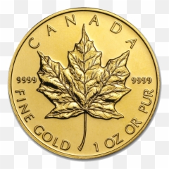 Royal Canadian Mint - Gold Maple Leaf Coin png