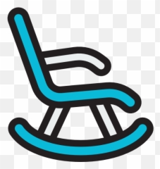Business Chair Rocking Retirement Furniture And - Flat Icon png