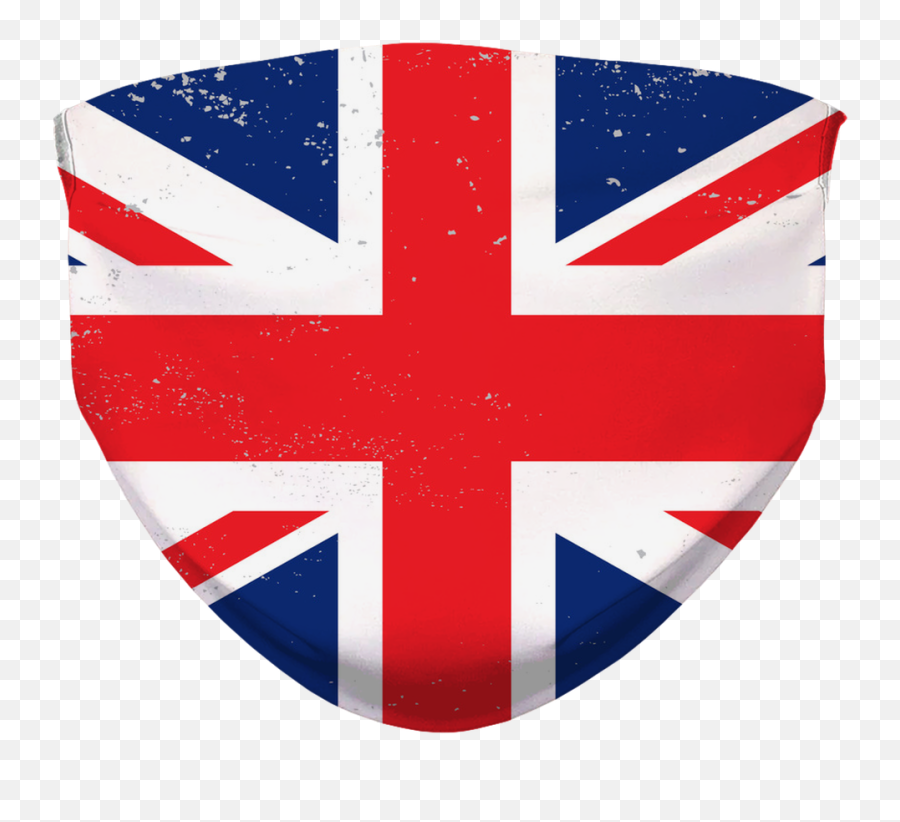 Uk Union Jack Distressed Flag Face Mask With Filter United - Union Jack Heart Emoji Png,Icon Bendera Negara