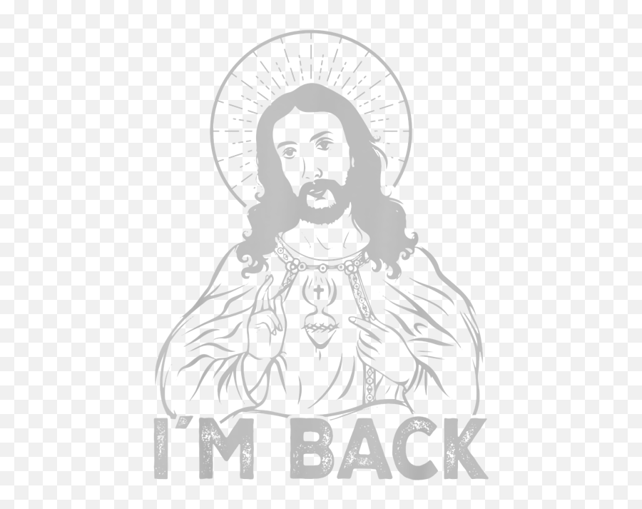 Iu0027m Back Jesus Ressurection Christ Has Risen Easter Sunday T - Jesus Christ Vector Png,Christ Is Risen Icon